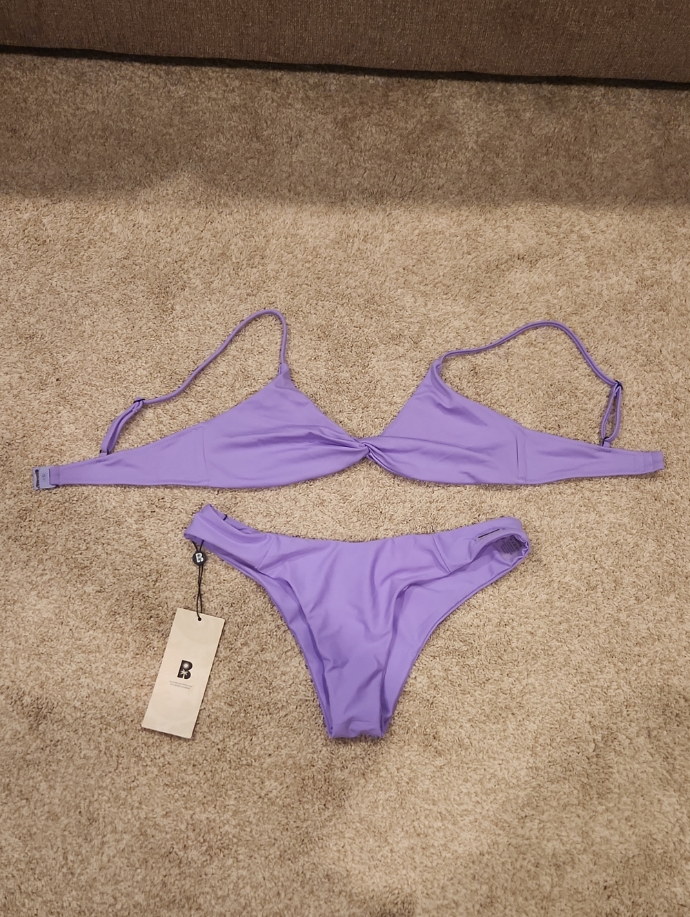 Blackbough Lavender Purple Two-Piece Bikini Set